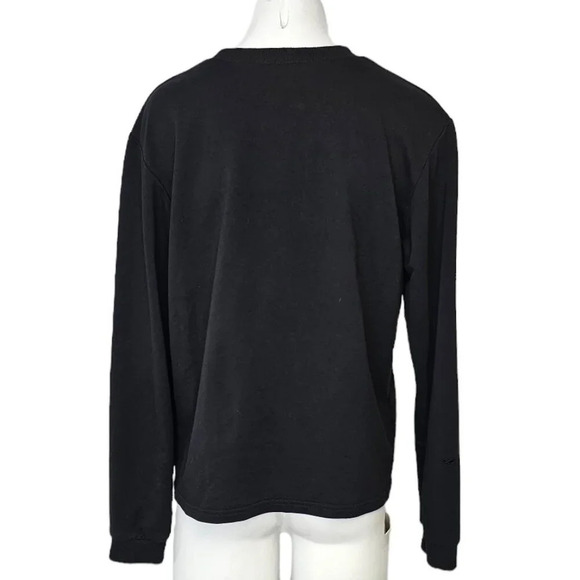 Dangerfield Veggiesaurus Sweatshirt Size US 4 AUS 8 Black Long Sleeve - Picture 2 of 8